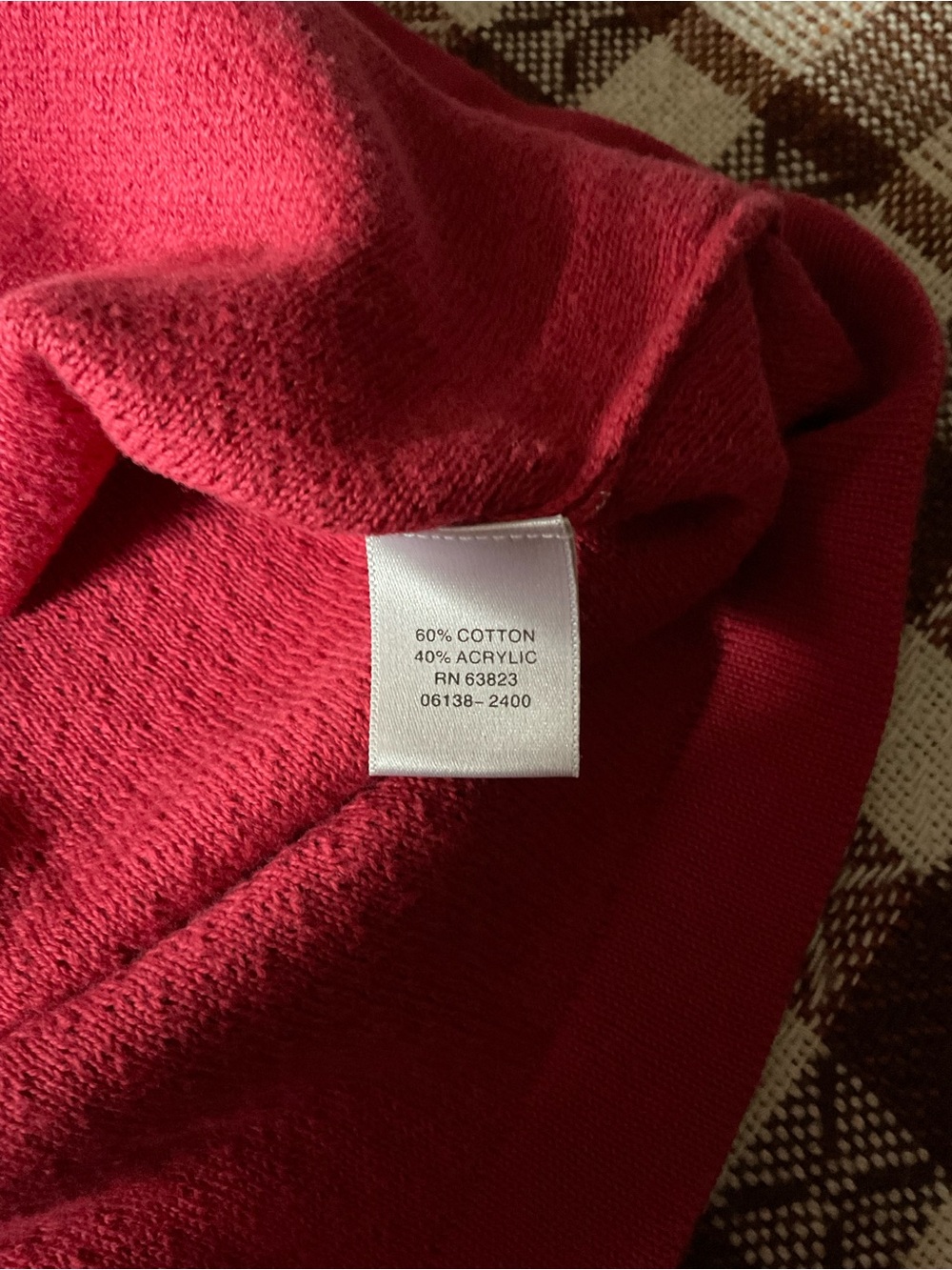 Christopher & Banks red Short-Sleeve Button Cardigan. Size L. - Picture 8 of 9